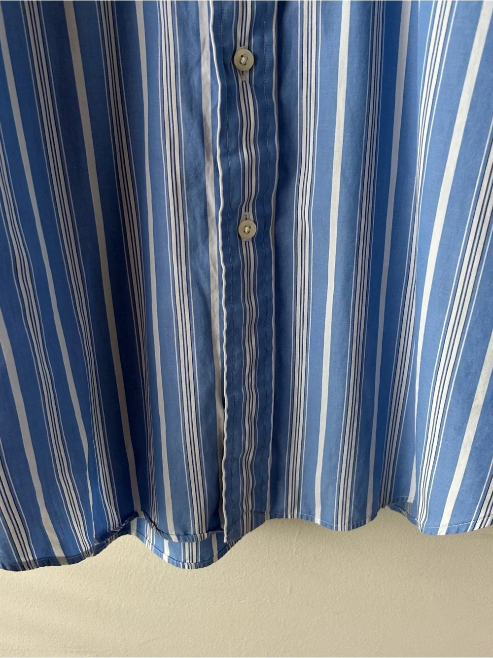 Polo Ralph Lauren Philip 100% Cotton Button Down Shirt 16.5” Neck Blue White
